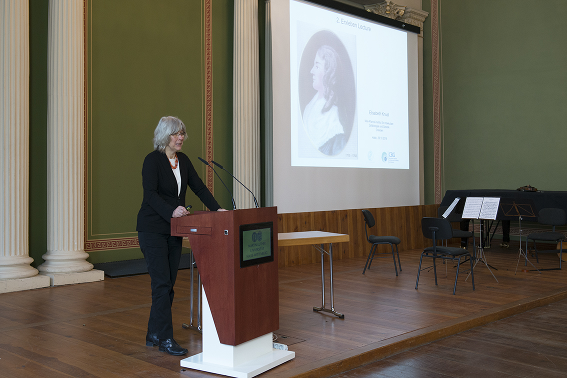 Prof. Elisabeth Knust, Referentin der zweiten Erxleben-Lecture